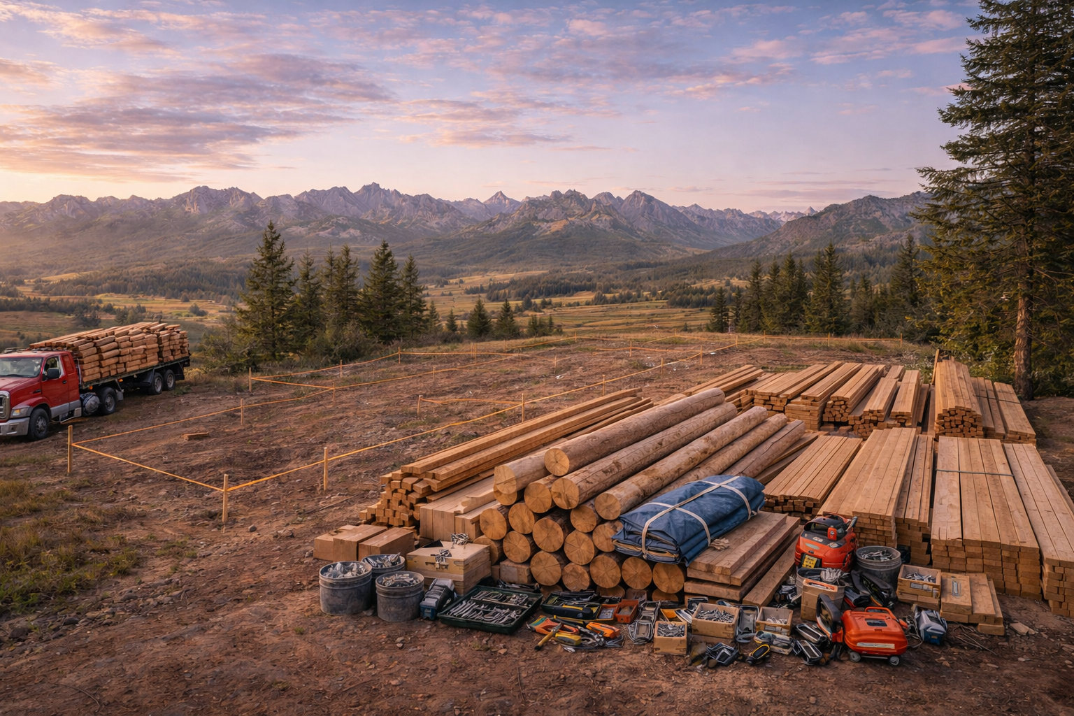 Survey stakes and string — the guardrails